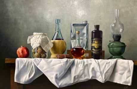 Still life with a White Tablecloth