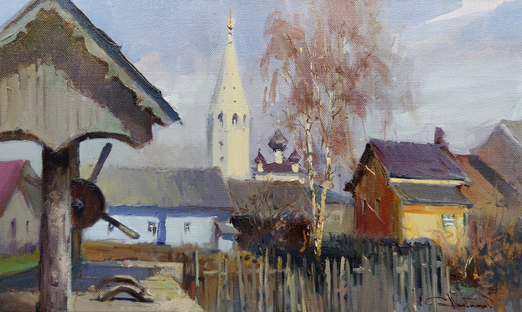 Spring in Vyatka - 1, 谢尔盖*柳比莫夫, 买画 油