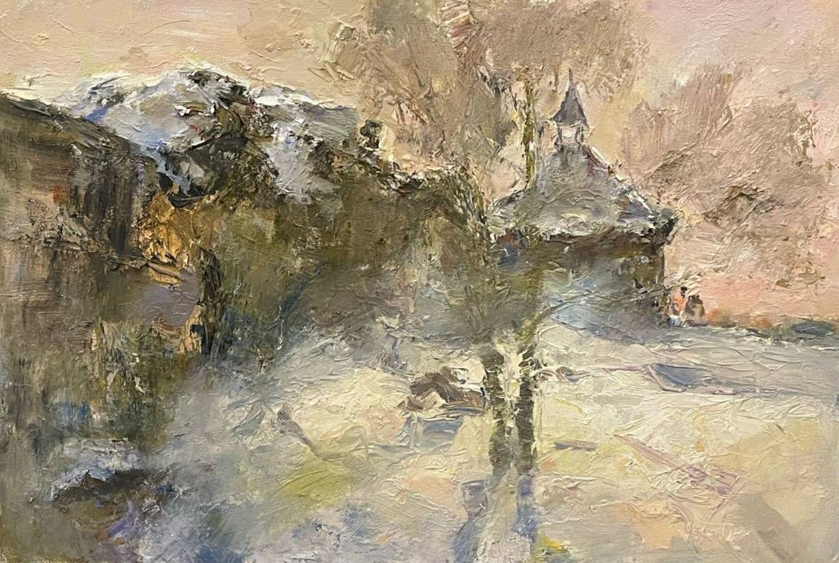 Dawn in Winter - 1, 雾Zhumabaev, 买画 油