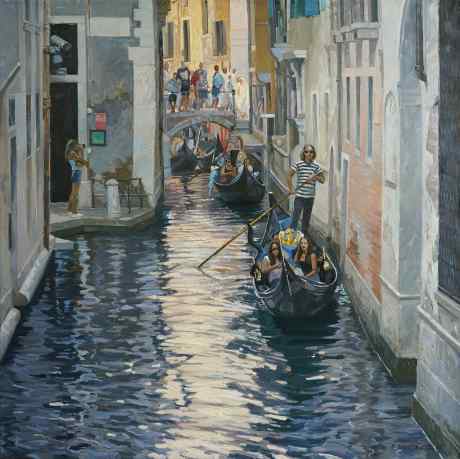 Venice. Gondoliers