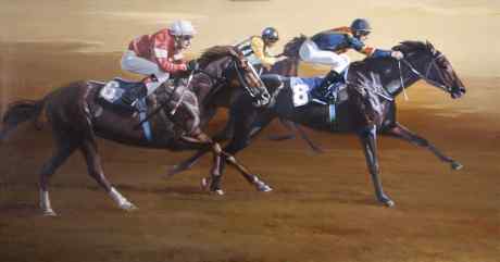 Horse racing. The Trio