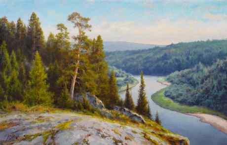 在河上，在Chusovaya