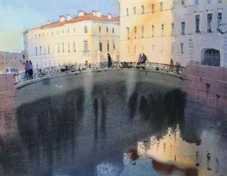 Pevchesky Bridge in Saint-Petersburg