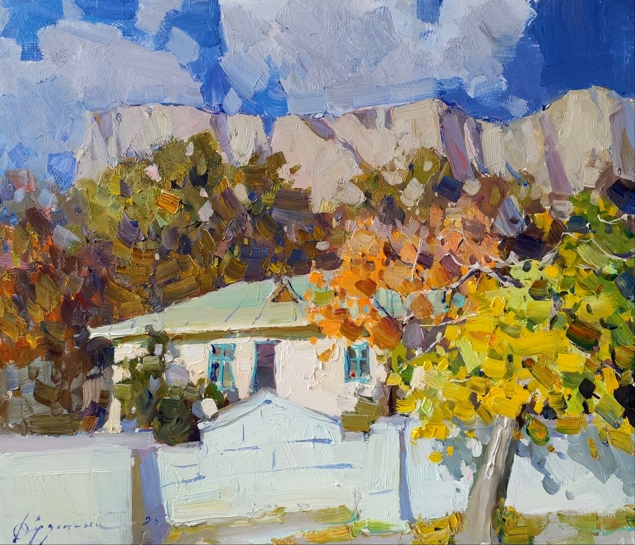 Golden autumn.  Crimea - 1, Olga Kuzmina, 买画 油