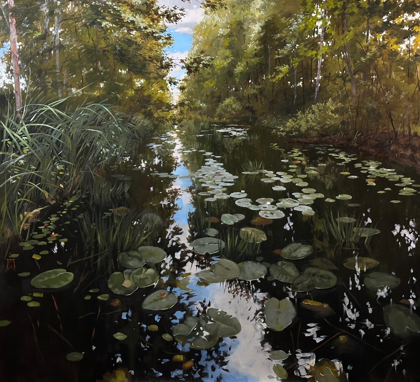 Water lilies - 1, Anastasia S. Tessina, 买画 油