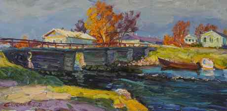 Kolezhma上的旧桥