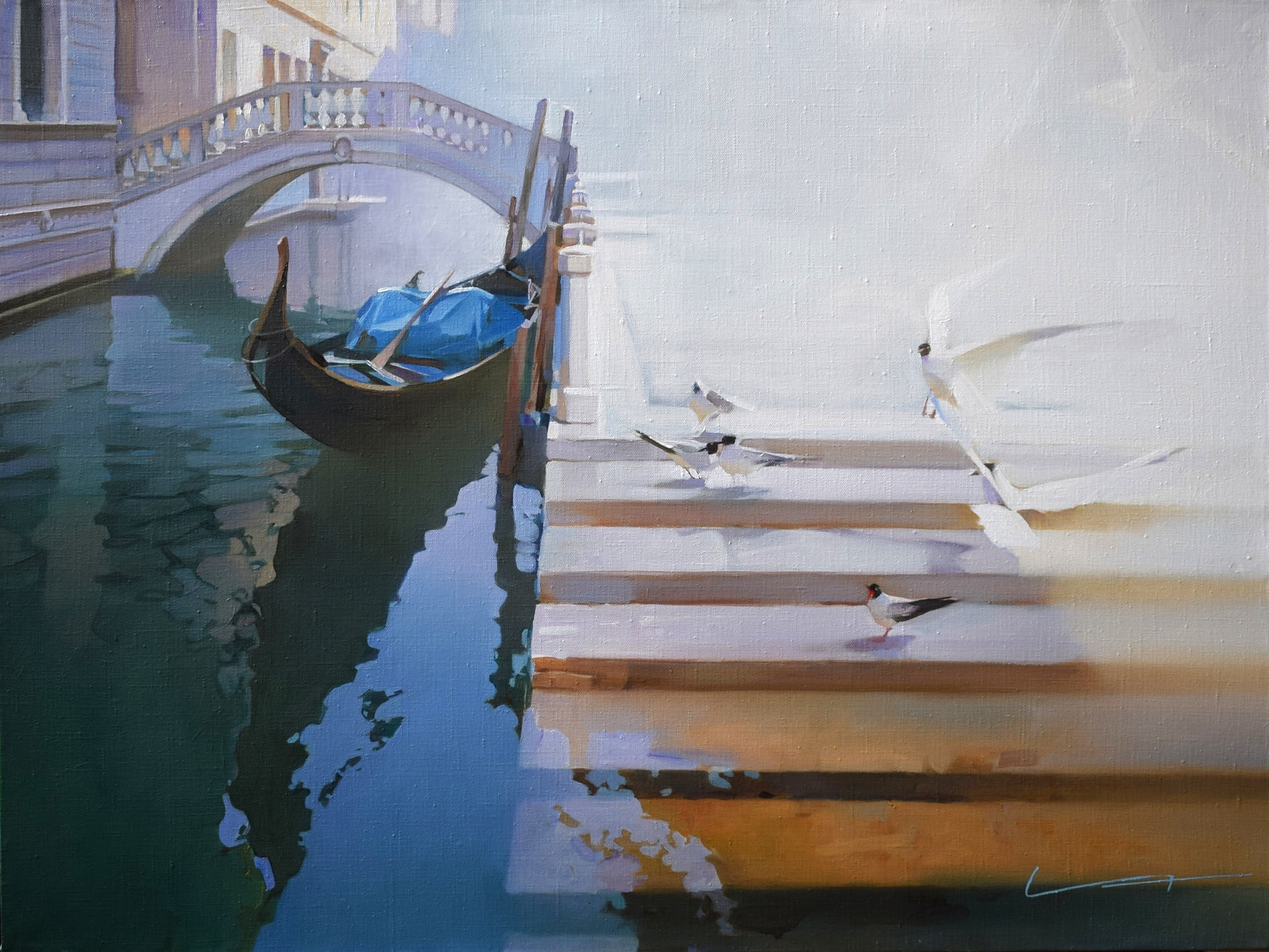 Fog in Venice - 1, , 买画 油