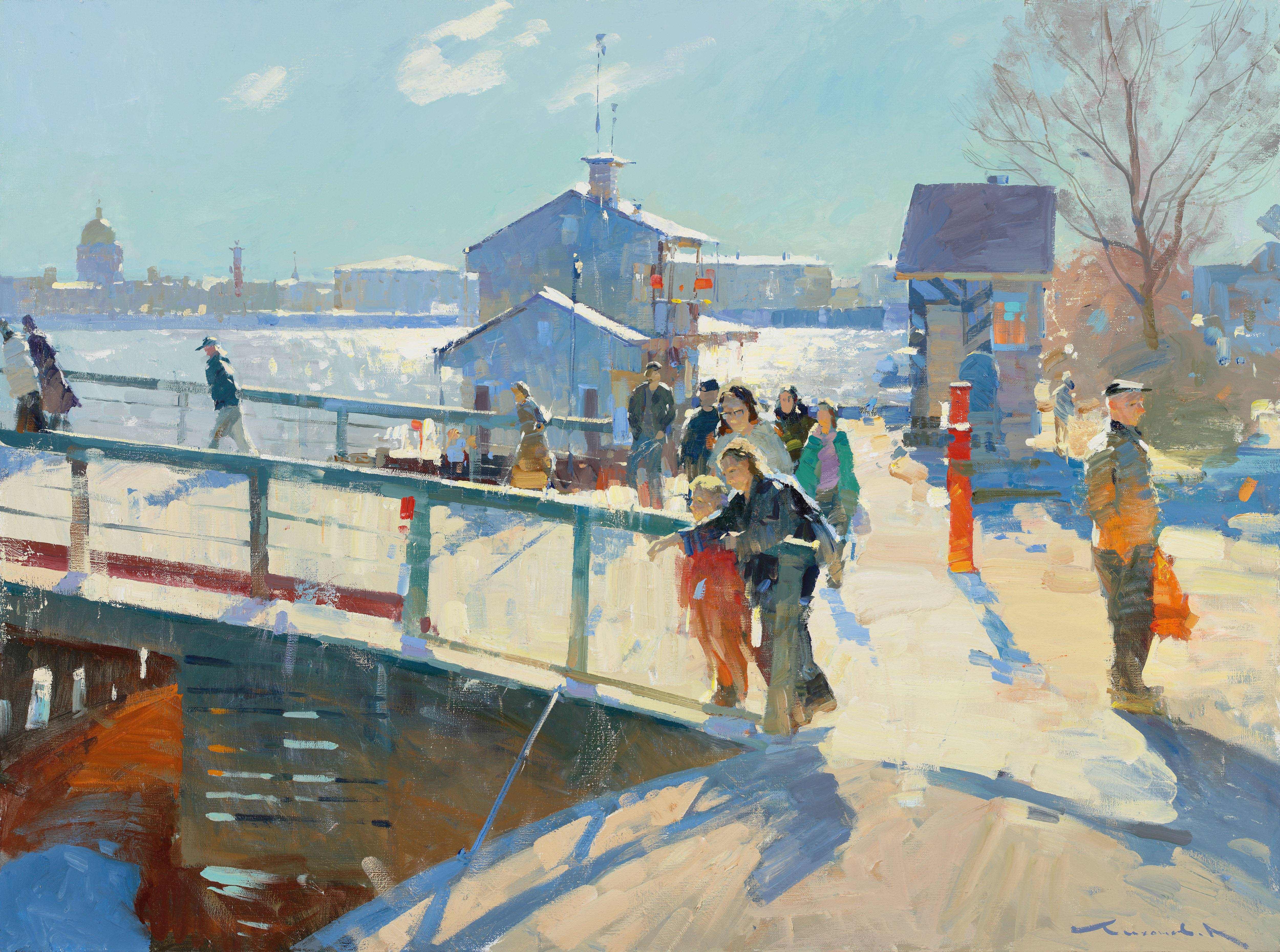 At the Peter and Paul Fortress - 1, Artem Tikhonov, 买画 油