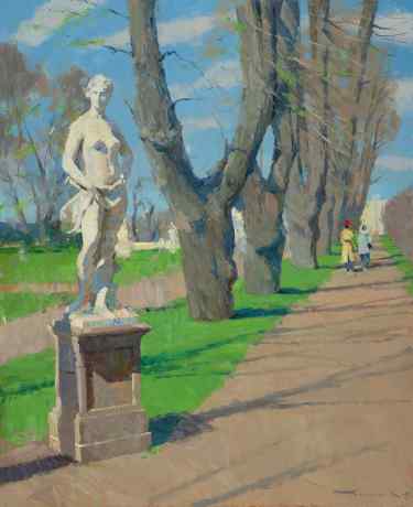 The first Greenery in the Summer Garden