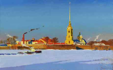 A frosty day at the Peter and Paul Fortress