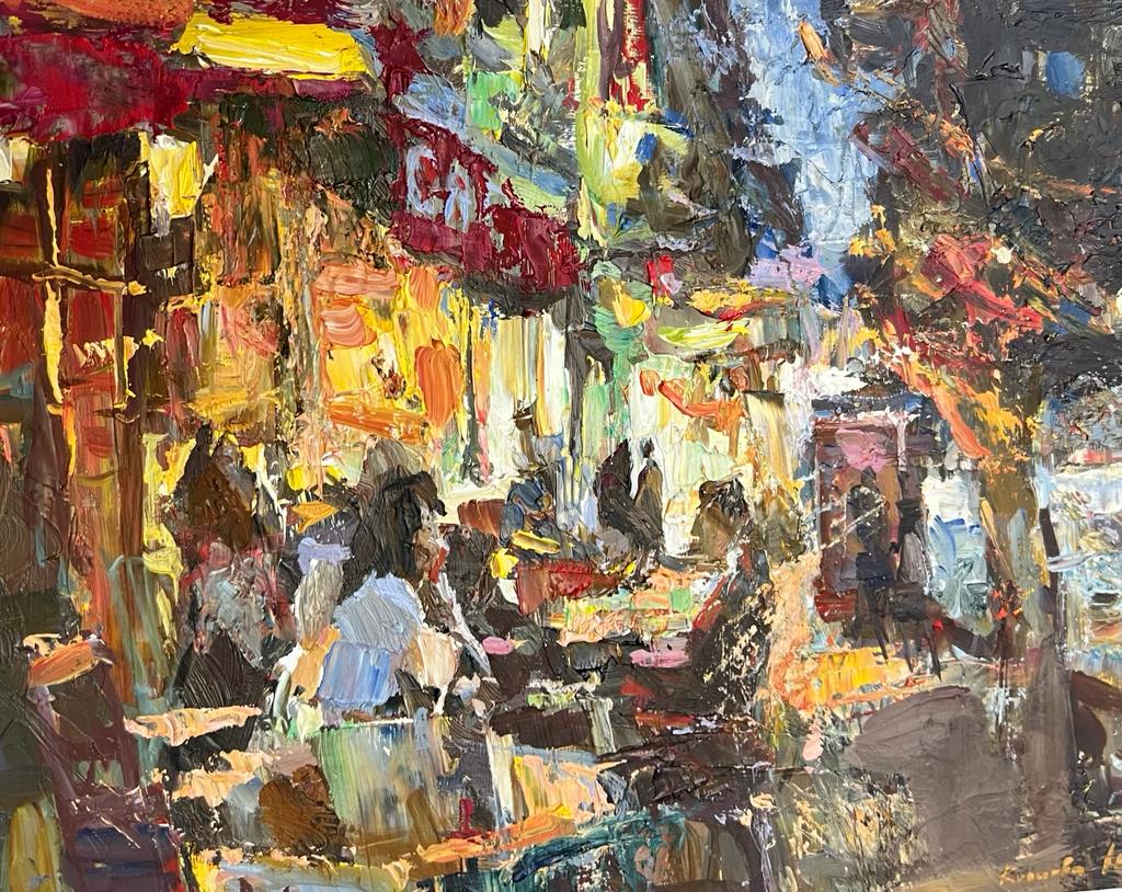 The Evening Streets of Paris - 1, Julia Kostsova, 买画 油