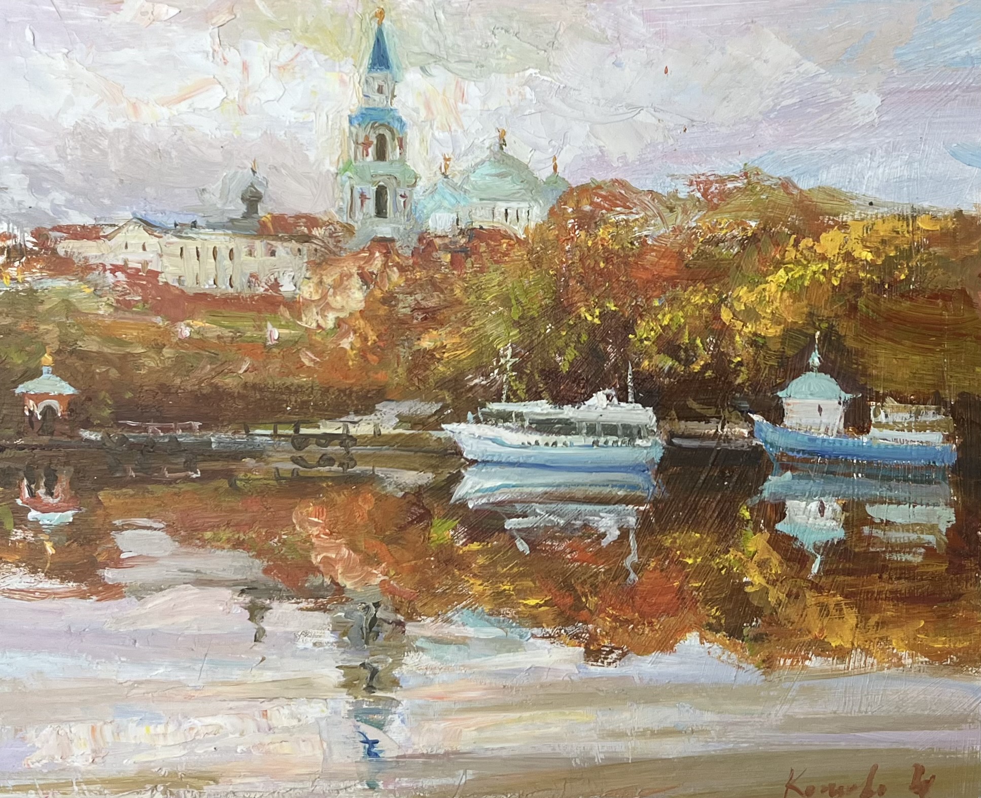Golden Autumn. Valaam. - 1, Julia Kostsova, 买画 油