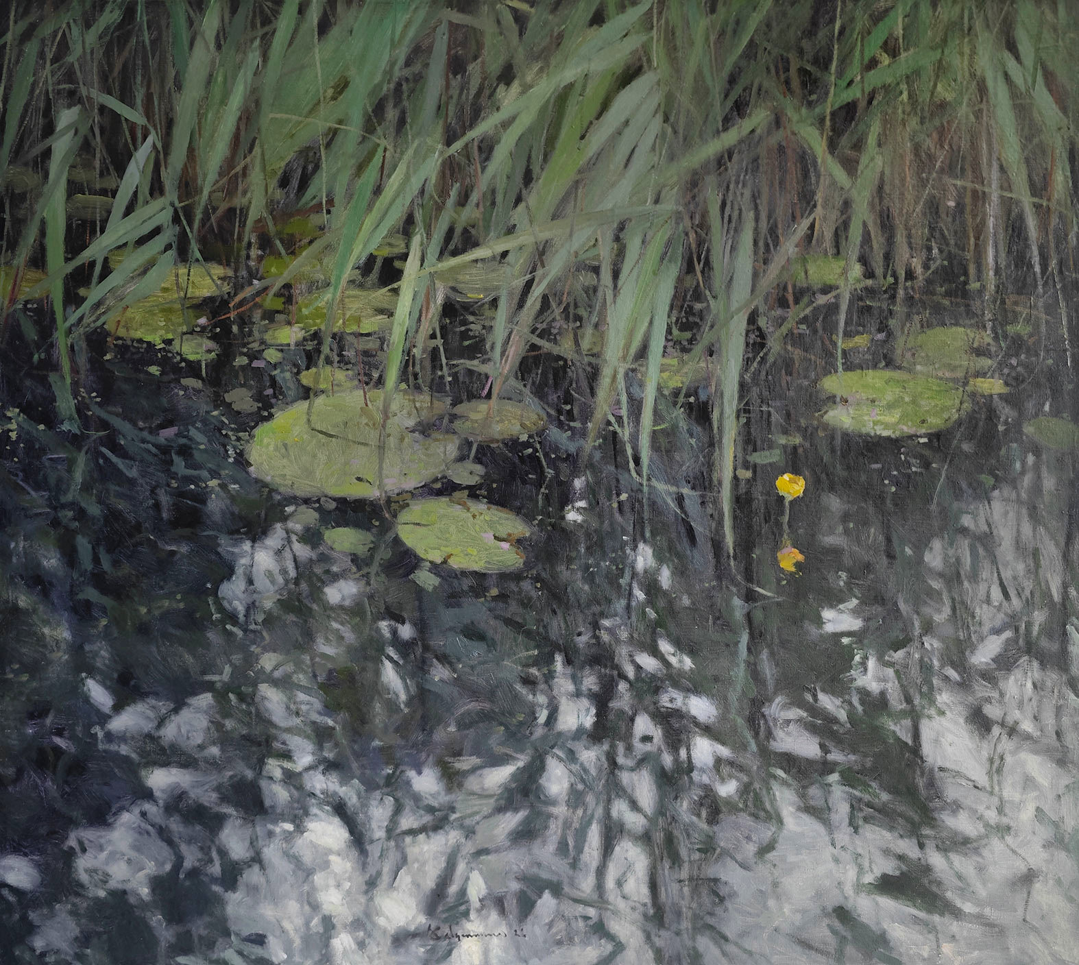 Water lilies - 1, Alexey Savchenko, 买画 油