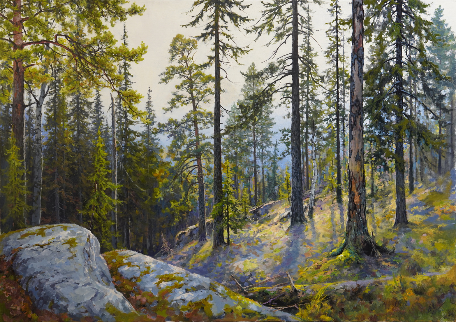 在山坡上 - 1, Vadim Zainullin, 买画 油