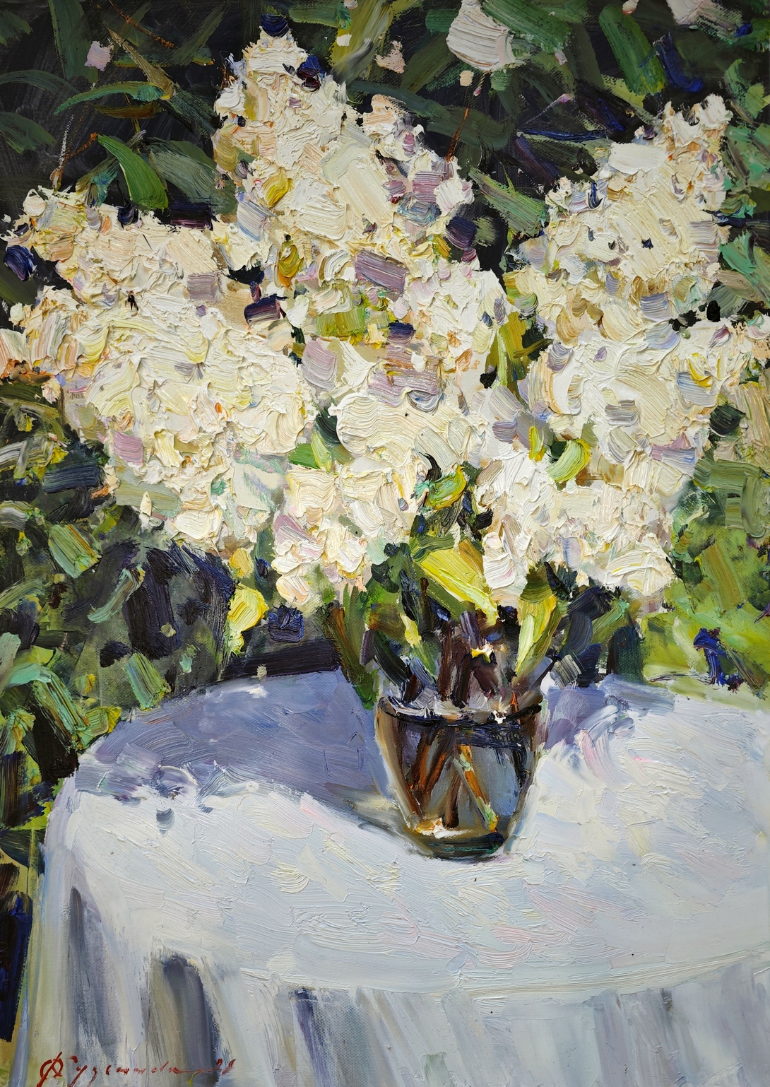 A bouquet of hydrangeas - 1, Olga Kuzmina, 买画 油