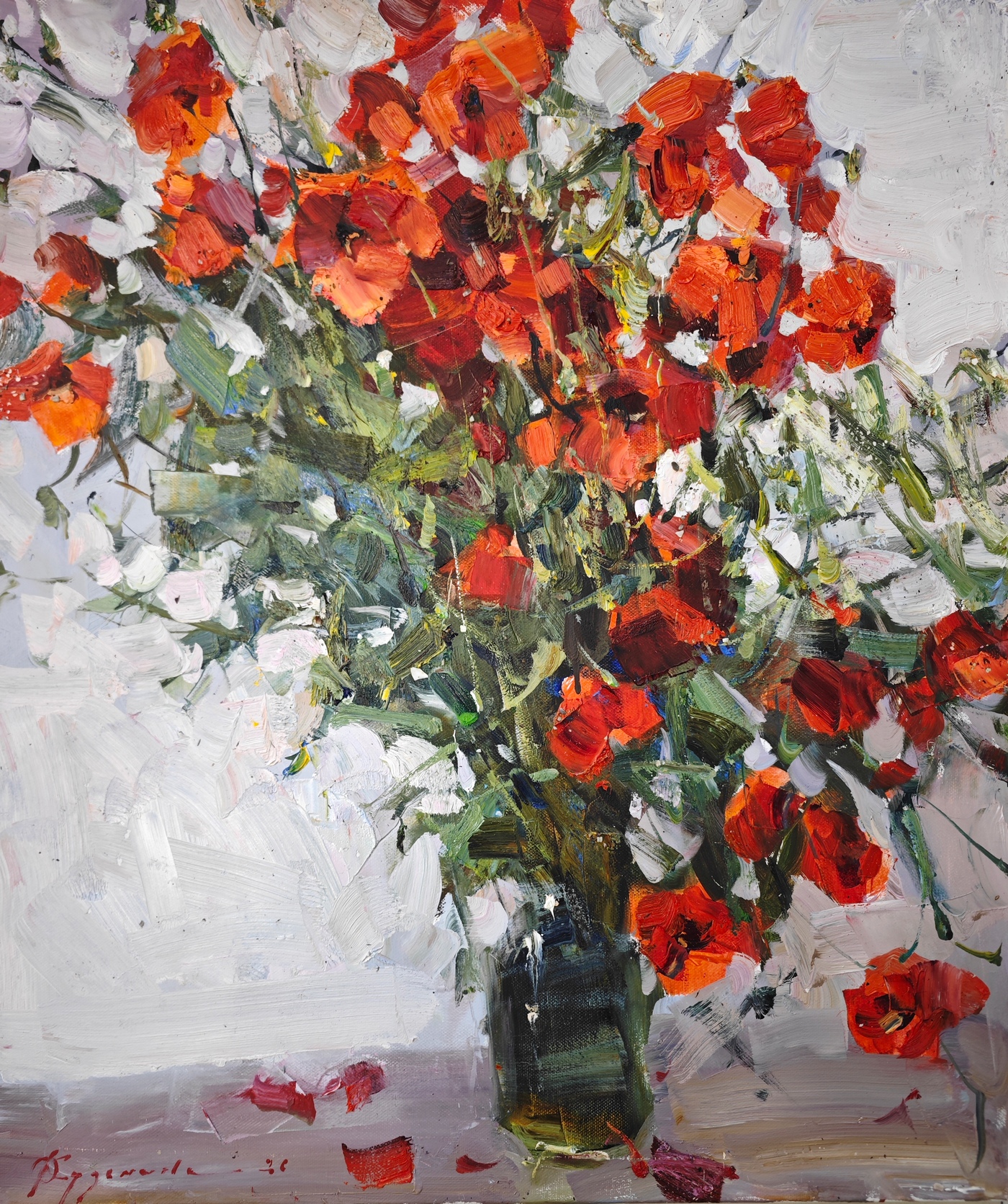 Poppies - 1, Olga Kuzmina, 买画 油