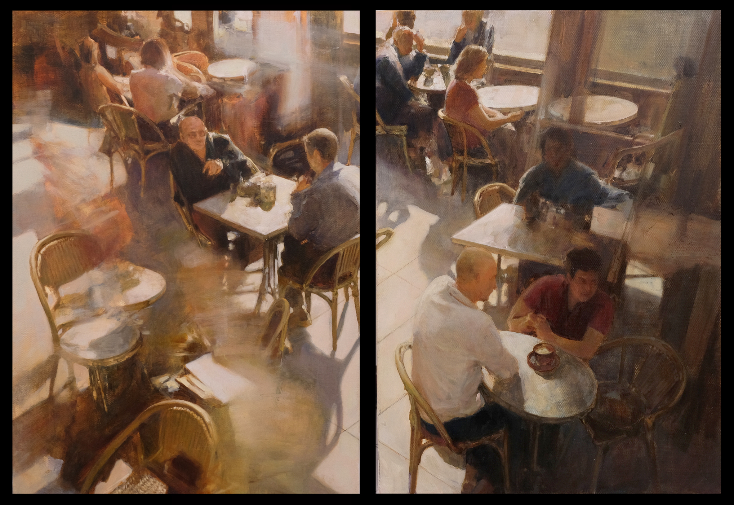Cafe. Diptych - 1, Vladimir Kirillov, 买画 油